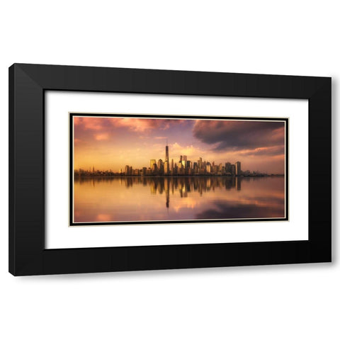 Untitled Black Modern Wood Framed Art Print with Double Matting by Martin Castan, David