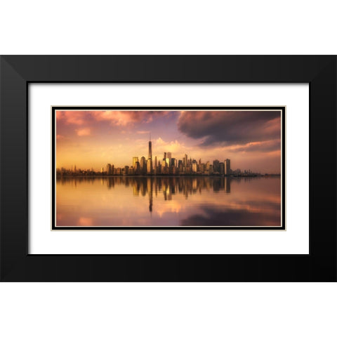 Untitled Black Modern Wood Framed Art Print with Double Matting by Martin Castan, David