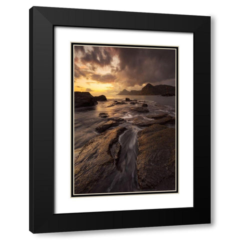 Portman Black Modern Wood Framed Art Print with Double Matting by Carrillo Lopez, Antonio