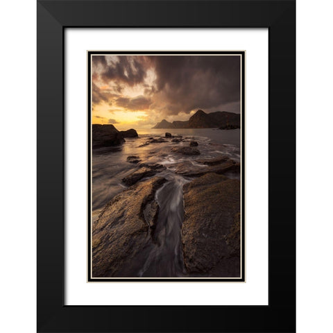 Portman Black Modern Wood Framed Art Print with Double Matting by Carrillo Lopez, Antonio
