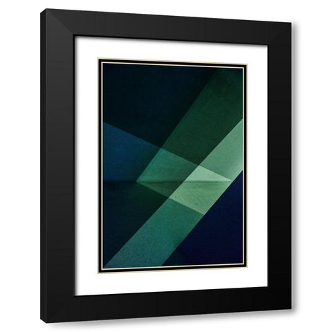 Untitled Black Modern Wood Framed Art Print with Double Matting by Schuster, Inge
