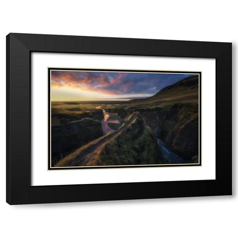 Untitled Black Modern Wood Framed Art Print with Double Matting by Martin Castan, David