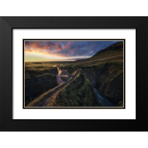 Untitled Black Modern Wood Framed Art Print with Double Matting by Martin Castan, David
