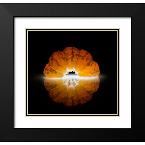 Mandarine Black Modern Wood Framed Art Print with Double Matting by De Kogel, Wieteke