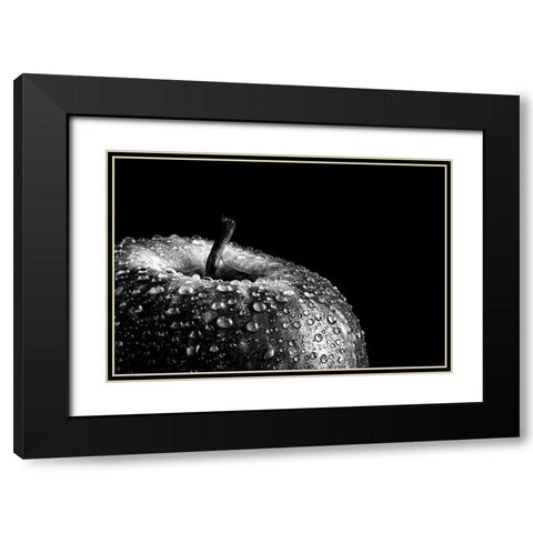 Appel Black Modern Wood Framed Art Print with Double Matting by Coenders, Chris