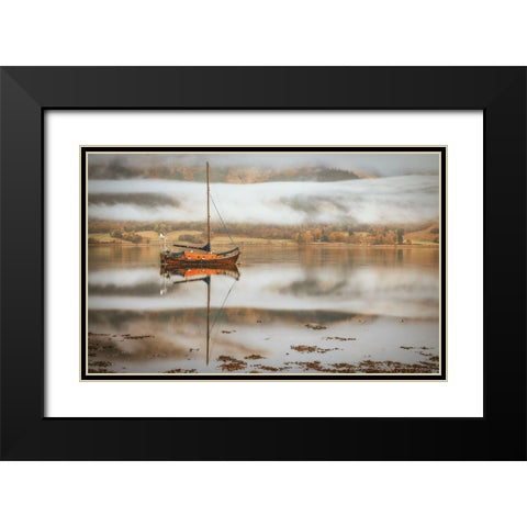 Sail Black Modern Wood Framed Art Print with Double Matting by Popan, Adrian