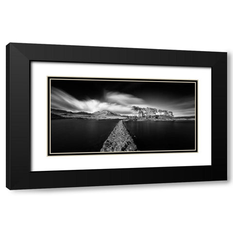 Path To Paradise Black Modern Wood Framed Art Print with Double Matting by Siegel, Thomas
