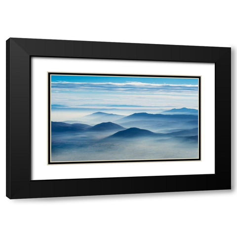 Clean Air Black Modern Wood Framed Art Print with Double Matting by Vuk, Ivo
