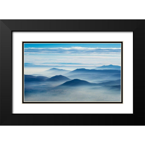 Clean Air Black Modern Wood Framed Art Print with Double Matting by Vuk, Ivo