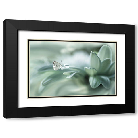 Bola Ajaib Black Modern Wood Framed Art Print with Double Matting by Setiawan, Arief