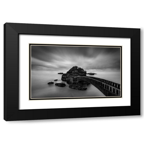 Bridge Black Modern Wood Framed Art Print with Double Matting by Perez, Ritxard