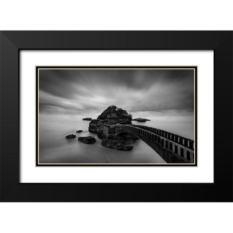 Bridge Black Modern Wood Framed Art Print with Double Matting by Perez, Ritxard