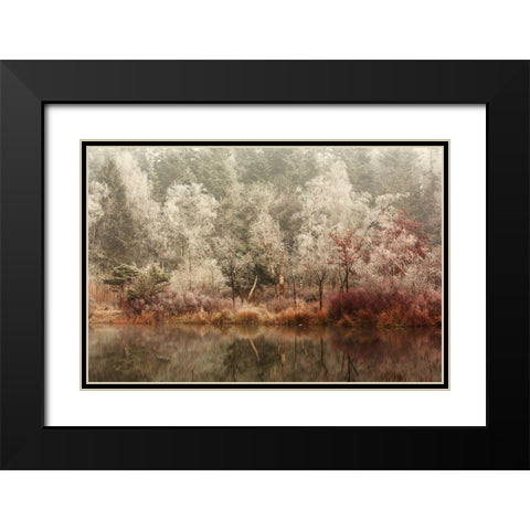 Frozen Black Modern Wood Framed Art Print with Double Matting by Van Dongen, Anton