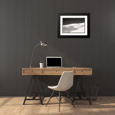 This One Hut Black Modern Wood Framed Art Print with Double Matting by Miribung, Vito