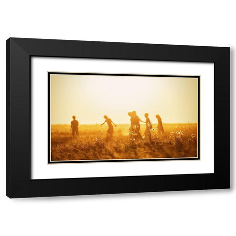 *** Black Modern Wood Framed Art Print with Double Matting by Ionut, Olari