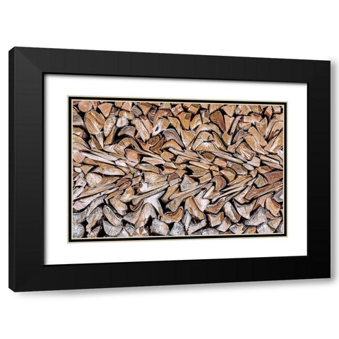 Against The Grain Black Modern Wood Framed Art Print with Double Matting by Pearson, Wayne