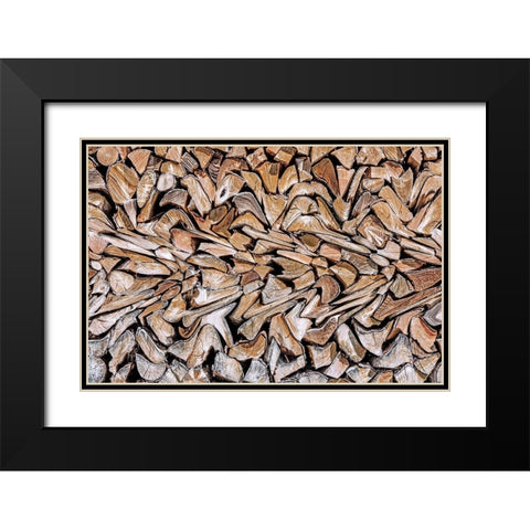 Against The Grain Black Modern Wood Framed Art Print with Double Matting by Pearson, Wayne