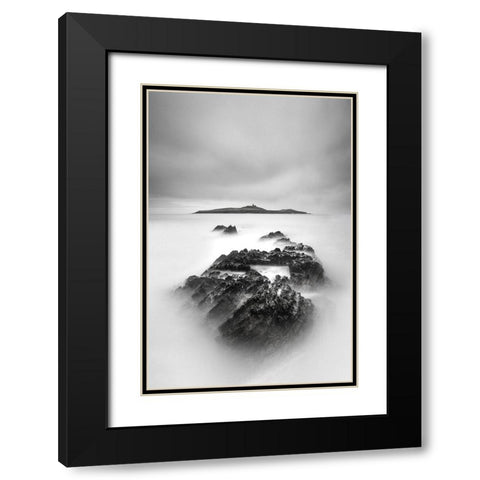 The Island Black Modern Wood Framed Art Print with Double Matting by O Mahony, Kieran