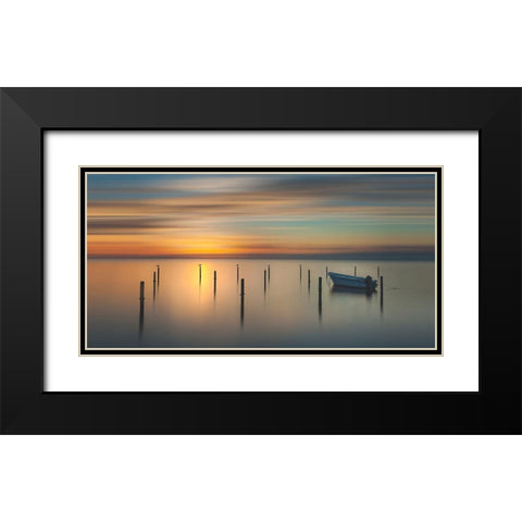 Sleep Time During Sunset ......... Black Modern Wood Framed Art Print with Double Matting by Haaksma, Piet