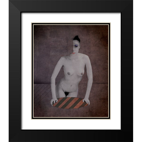 Just A Come-On From The Whores On Seventh Avenue Black Modern Wood Framed Art Print with Double Matting by Hattori, Fuyuki