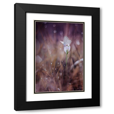 Waiting Black Modern Wood Framed Art Print with Double Matting by Baihaki, Ahmad