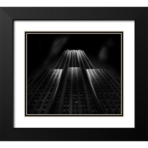 empire state building Black Modern Wood Framed Art Print with Double Matting by Hefner, Matthias