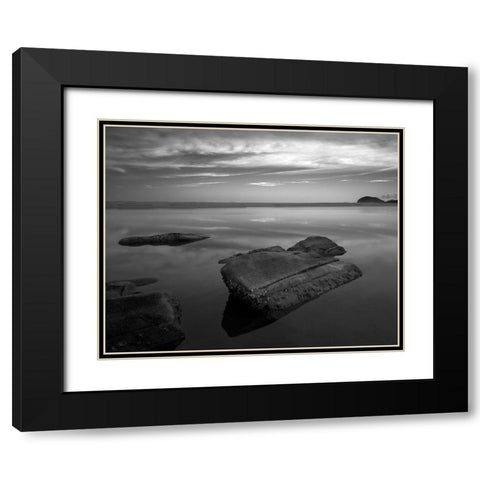 Itaguarac #01 Black Modern Wood Framed Art Print with Double Matting by Sousa Dias, Nana