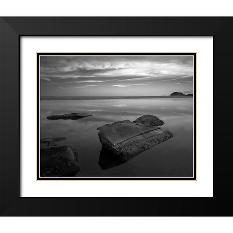 Itaguarac #01 Black Modern Wood Framed Art Print with Double Matting by Sousa Dias, Nana