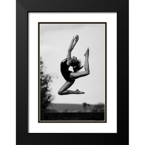 Dance Black Modern Wood Framed Art Print with Double Matting by Krystynek Mqep, Martin