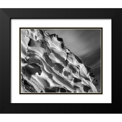 Cliff Black Modern Wood Framed Art Print with Double Matting by Sousa Dias, Nana