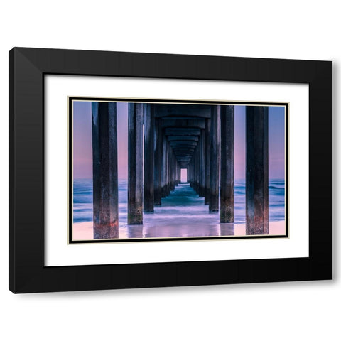 Vista Black Modern Wood Framed Art Print with Double Matting by Agazzi, Andreas