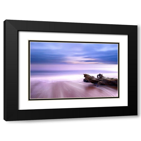 Sea Impressions Black Modern Wood Framed Art Print with Double Matting by Markova, Albena