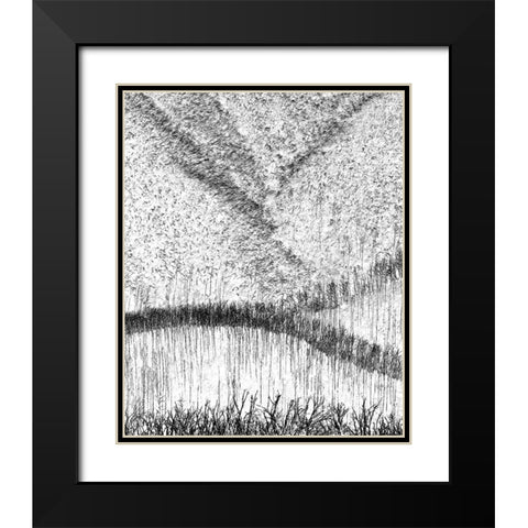 Back From The Dead Black Modern Wood Framed Art Print with Double Matting by Pearson, Wayne