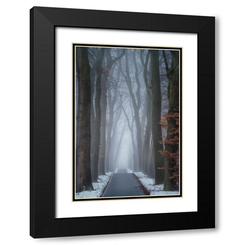 Up And Down Black Modern Wood Framed Art Print with Double Matting by Borggreve, Ellen
