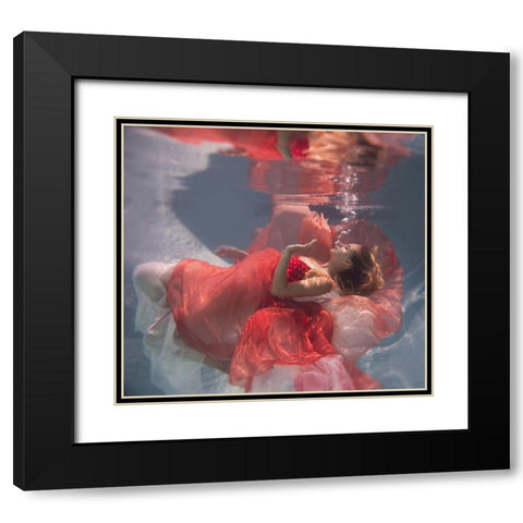 Michelle Black Modern Wood Framed Art Print with Double Matting by Slegrova, Gabriela