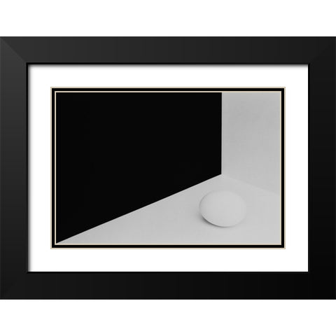 Still Life With Egg 3 Black Modern Wood Framed Art Print with Double Matting by Hrabinsky, Peter