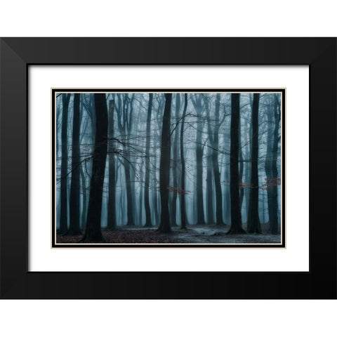 All Of Us Black Modern Wood Framed Art Print with Double Matting by Borggreve, Ellen
