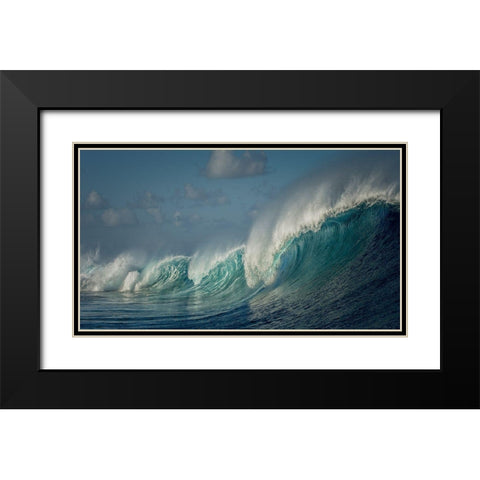 Salt Water Machine Black Modern Wood Framed Art Print with Double Matting by Guillemot, Mathilde