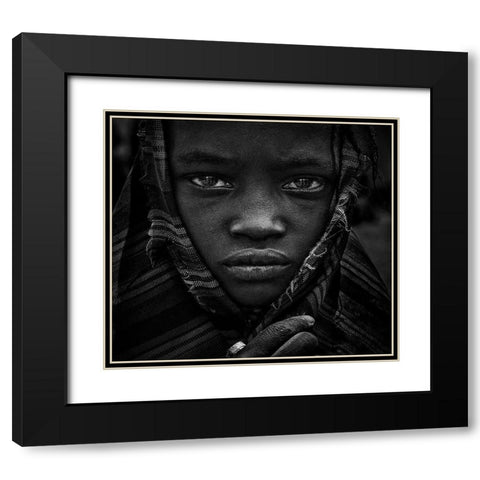Untitled Black Modern Wood Framed Art Print with Double Matting by Inazio Kuesta, Joxe