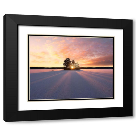 Sun Kissed Black Modern Wood Framed Art Print with Double Matting by Lindsten, Christian