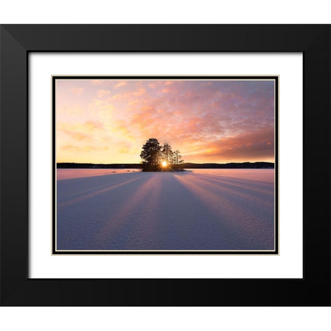Sun Kissed Black Modern Wood Framed Art Print with Double Matting by Lindsten, Christian