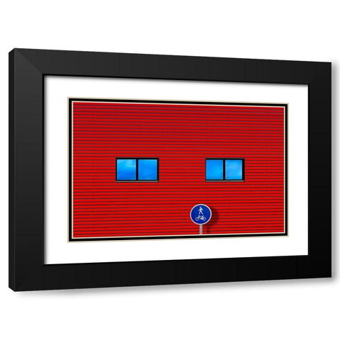 Journey Black Modern Wood Framed Art Print with Double Matting by Novillo, Alfonso