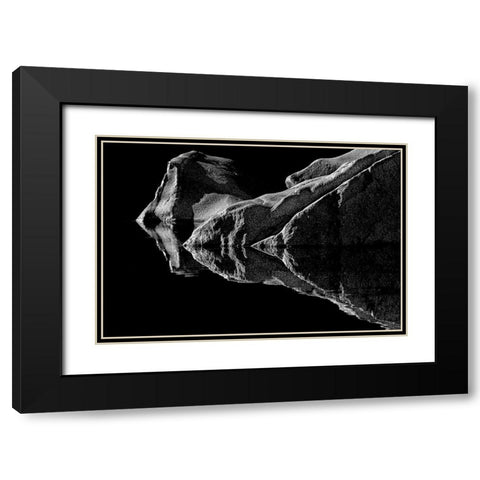 Double Vision Black Modern Wood Framed Art Print with Double Matting by Reames, Richard