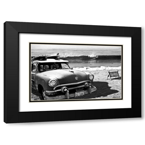 Old Guys Rule Black Modern Wood Framed Art Print with Double Matting by Butterworth, Larry