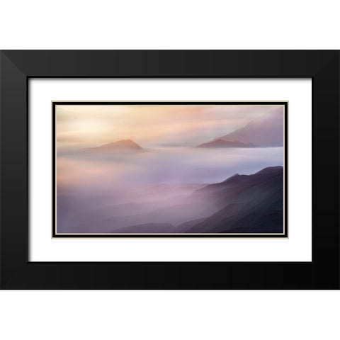 Vanilla Black Modern Wood Framed Art Print with Double Matting by Gunawan, Rudi