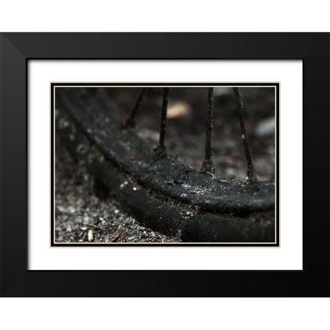 Vergessene Racder 28-Forgotten Bikes 28 Black Modern Wood Framed Art Print with Double Matting by Zawischa, Henrik