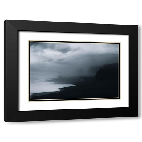 Braving Storms Black Modern Wood Framed Art Print with Double Matting by Swapnil