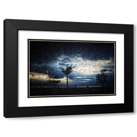 Untitled Black Modern Wood Framed Art Print with Double Matting by Ayer, Ali