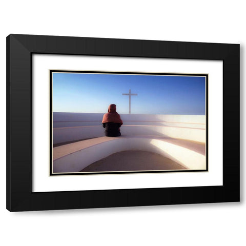 Devotion Black Modern Wood Framed Art Print with Double Matting by Apers, Marc