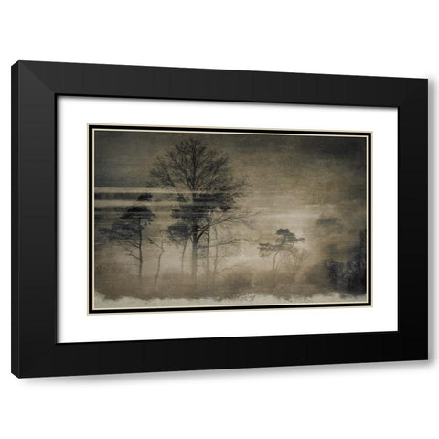 Old Postcard Black Modern Wood Framed Art Print with Double Matting by Talen, Nel
